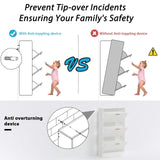 NOVAMAISON Narrow Shoe Storage Cabinet, Shoe Cabinet for Entryway with 3 Flip Drawers, Wood Hidden Shoe Storage, Freestanding Shoe Organizer for Hallway, Bedroom, Apartment, White NOVAMAISON