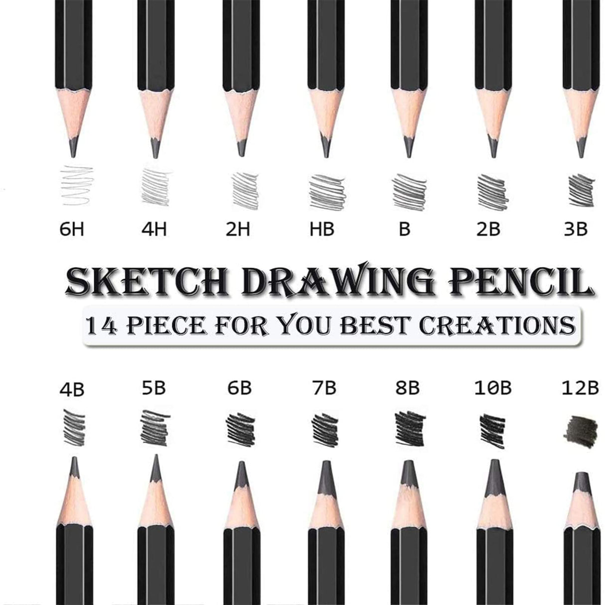 Drawing Pencils, 38pcs Art Supplies Drawing Supplies Sketching Pencils Graphite Pencils Charcoal Pencil Art Set for Beginners Artists SouthStar