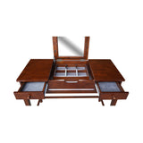 International Concepts Vanity Table with Vanity Bench Esspresso IC International Concepts