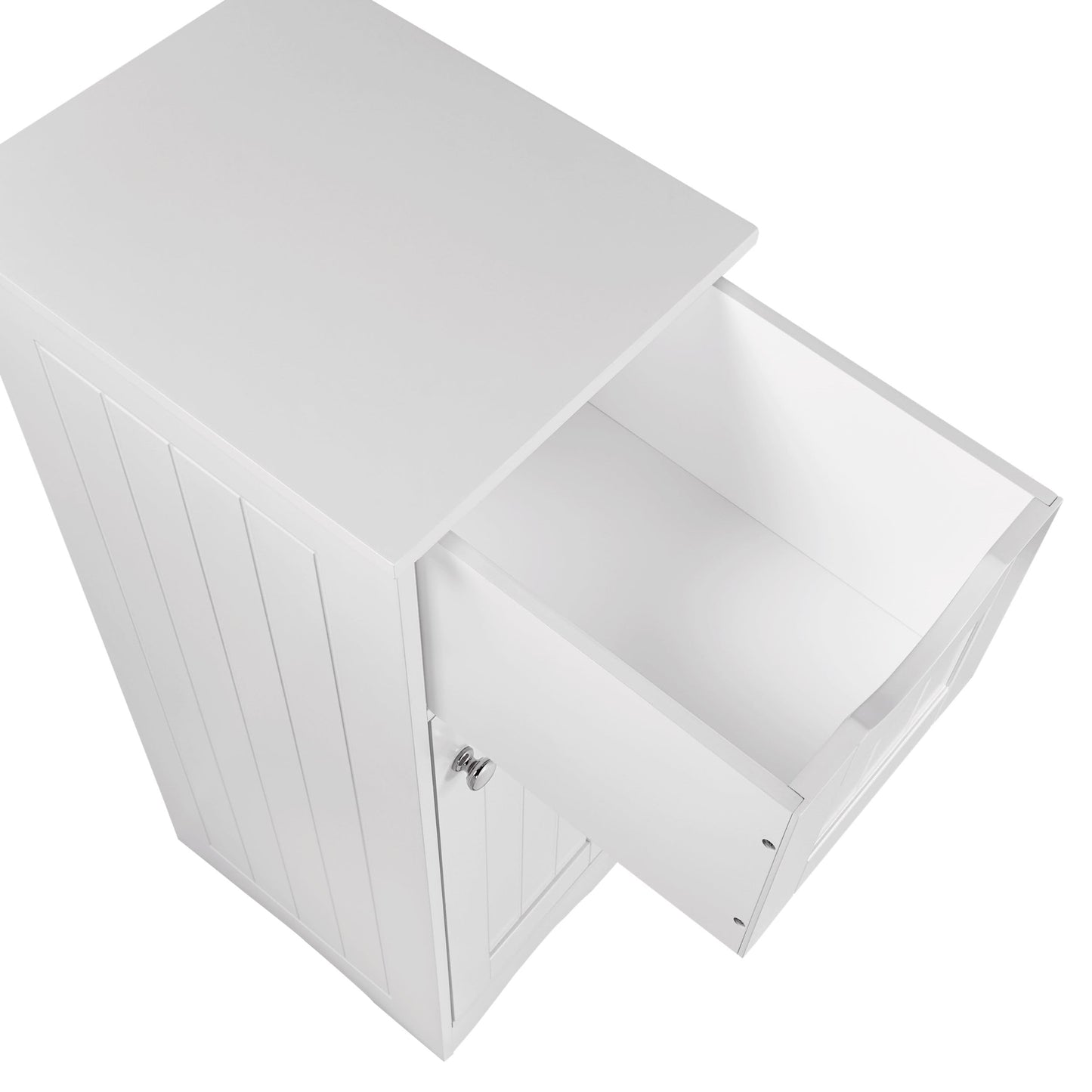 RiverRidge Slim, White Ashland Cabinet with Drawer - WoodArtSupply