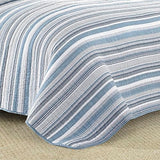 Nautica - Twin Quilt Set, Soft & Breathable Cotton Bedding with Medium Weight Feel, Reversible 2 Piece Bed Set with Matching Pillowcase (Jettison Grey)