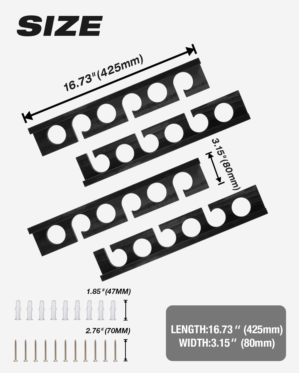 Ghosthorn Fishing Pole Rod Racks Wall or Ceiling Mounted Fishing Pole Rod Holders for Garage Storage Organizer Fishing Gear Equipment for Men Women Ghosthorn