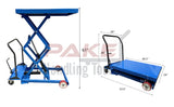 Premium Double Scissor Lift Table, Low Profile Work Bench Table, Foot Release, 1000 lbs Capacity, 11.5"-61" Lift Height, 40.5 X 24 Platform Size, Pake Handling Tools Pake Handling Tools