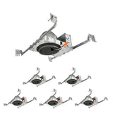 MW 6 Pack 4 Inch Recessed Lighting Housing Can Light New Construction, 4 Inch Shallow Can with TP24 Connector for LED Recessed Lighting, UL, ETL mw