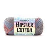 Premier Yarns Hipster Cotton Yarn, Ideal Yarn for Crocheting and Knitting, 100% Cotton and Lightweight Yarn, Machine Wash, Canyon Walls, 3.5 oz, 229 Yards Premier Yarns