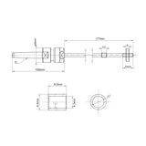 BMWOOD Pen Mandrel with MT1 Adaptor for Woodlathe Pen Make Woodturning. BMWOOD