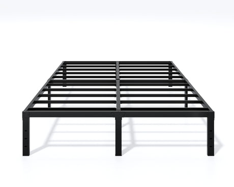LUMUNANCE Metal Bed Frame King Size - 14 Inch Heavy-Duty King Platform Bed Frame No Box Spring Needed, Easy Assembly, Noise-Free, Sturdy Mattress Foundation, Underbed Storage Space LUMUNANCE
