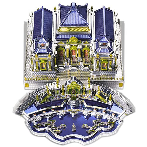 Piececool 3D Metal Puzzles, The Old Summer Palace Chinese Traditional Architecture Building Models Kit to Build for Adults Brain Teaser 3D Puzzle Gift Home Decor DIY Crafts - 358 PCS