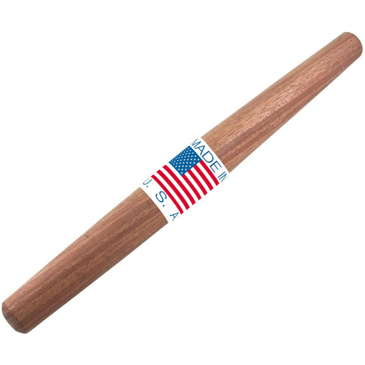 Top Notch Kitchenware Mahogany French Rolling Pin | Non-Stick Kitchen Tool | Tapered Solid Wood Design for Precise Bakin | Ideal for Professional & Home Bakers