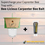 Best Bee Brothers Ultimate Carpenter Bee Trap for Outside with Large, Clear External Bee Vault & Spring-Loaded Door, 5.75" L x 6" W x 4.5" H Best Bee Brothers