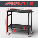 YESWELDER Welding Table Workbench 36x18 Inches, 1200 lb Load Capacity, Hook Side Panel, Handle, Brake Wheels - Sturdy and Versatile Welding Table YESWELDER