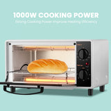 COMFEE' Mini 2-Slice Toaster Oven, Countertop toaster oven, 2-Knobs Easy to Control with Timer for Bake, Broil, Toast, 1000W, Black/White (CO-B08AA(BK)) COMFEE'