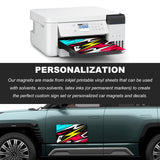 Wevdn 2 PCS 17''×12'' Blank Magnets, Rounded Corners Flexible Car Door Magnets Signs, Blank Magnet for Vehicle to Advertise Business & Prevent Scratches Dents, Car Accessories Wevdn