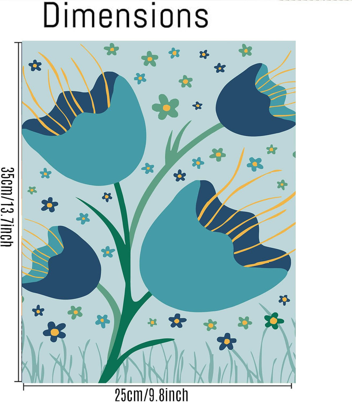 Baipisan 6 Packs Paint by Number for Adults Beginners,Flower Market Painting by Number Kits on Canvas Without Frame,Lanscape Craft Arts for Home Wall Decor Baipisan