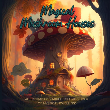Magical Mushroom Houses: An Enchanting Adult Coloring Book of Mystical Dwellings WoodArtSupply