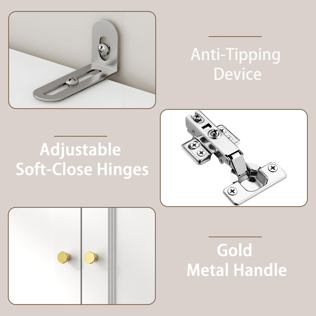 Swyanste White Armoire Wardrobe Closet: 74" Large Wardrobe Closet with 4 Drawers, 4 Door Armoire Wardrobes for Hanging Clothes, Modern Wooden Closets for Bedroom (White) Swyanste