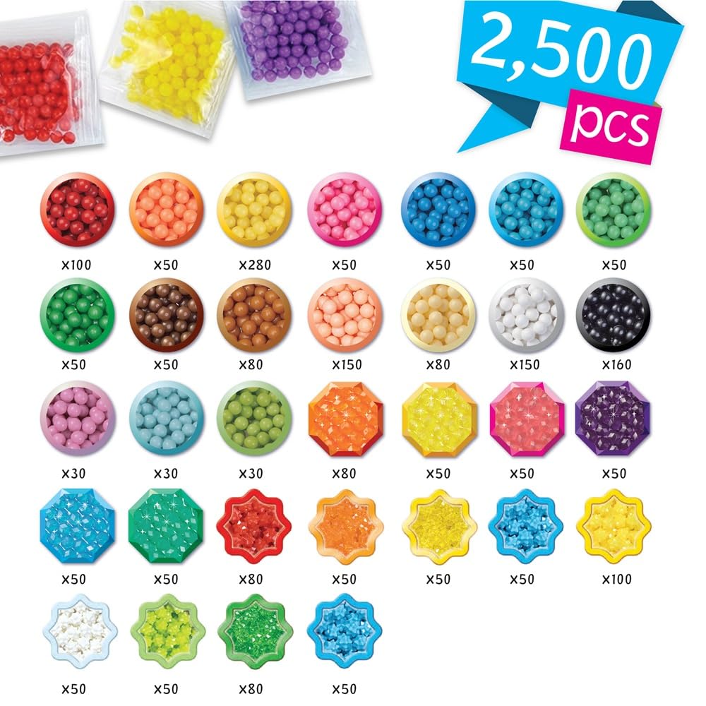 Aquabeads Disney Princess Creation Cube, Complete Arts & Crafts Bead Kit for Children - Over 2,500 Beads & Display Stand The Create Belle, Ariel, Tiana, Rapunzel and More Aquabeads
