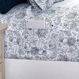 Elegant Comfort Softest and Coziest 6-Piece Sheet Set - 1500 Premium Hotel Quality Microfiber - Deep Pocket, Wrinkle Resistant 6-Piece Paisley Pattern Bed Sheet Set, Queen, Paisley Navy