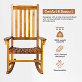 Panana Acacia Wood Rocking Chair Outdoor Porch Rocker with Cushion for Patio, Garden, Balcony, Backyard, Living Room Panana