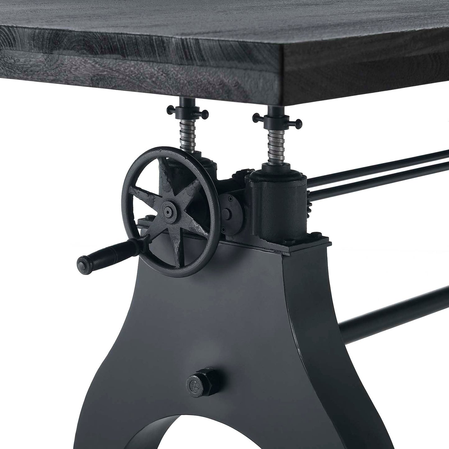 Modway 96" Adjustable Counter/Bar-Height Dining or Conference Table Black - WoodArtSupply