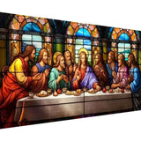 BOHADIY 5D DIY The Last Supper Diamond Painting Kits for Adults, Large Size Full Drill Diamond Arts Rhinestone Pasted, DIY Painting Diamond Dot Arts Crafts for Home Wall Decor Gift 27.5 X 15.7 Inch BOHADIY