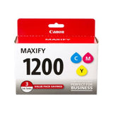 Canon MAXIFY PGI-1200 3Color Multi Pack Ink Compatible to MB2120, MB2720, B2020, MB2320, Cyan, Magenta, Yellow Canon