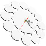 EXCEART Sublimation Wall Clock Wall Hanging Clocks Sublimation Blanks Sublimation Hanging Clocks Make Your own Wall Clock Blank Clock DIY Non-Ticking Wall Clocks Puzzle Child Round EXCEART