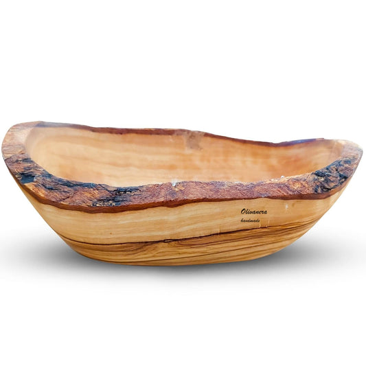 OLIVANERA Olive Wood Rustic Dipping Bowl 6 * 3 * 3 Inch Decorative Wooden Bowl, Small Wooden bowl, Handcrafted Mixing Bowls For Serving Nuts Desserts, and Accent Decor Gifts for Any Occasion