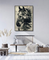 CHWGLFGG 5D Horse Diamond Art Kits for Adults Beginners,DIY Full Round Drill Diamond Painting Kits,Paint by Diamonds Dot Gem Art Crystal Easy,Home Wall Decor 12X16Inch CHWGLFGG