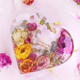 Large Silicone Molds for Resin, Heart Resin Mold, Epoxy Resin Molds for Flowers Preservation, Resin Art Casting, DIY Wedding, Valentine, Home Decors (8.3'' x 2'') Actvty