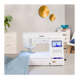 Brother SE1900 Sewing and Embroidery Machine, 138 Designs, 240 Built-in Stitches, Computerized, 5" x 7" Hoop Area, 3.2" LCD Touchscreen Display, 8 Included Feet Brother