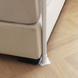 AIKASY Premium Canopy Bed Frame Post for Queen Size Beds, Enhanced Metal Poles, Four Corner Bed Brackets, Ideal for Metal and Wood Bed Frames, Bedroom Decor Upgrade （White, Queen） AIKASY