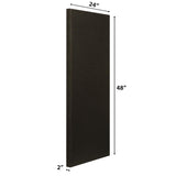 ATS Acoustics Sound Absorbing Noise Dampening Acoustic Panel Wall Treatment 24" x 48" x 2" Beveled Edge (Black) ATS Acoustics