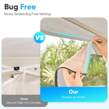 Quictent 10'x10' Pop up Canopy Tent with Mosquito Netting, Outdoor Ez up Screened Canopies Screen House Room Tent Portable, Fully Sealed, Waterproof & Wheeled Carry Bag Included (Tan) Quictent