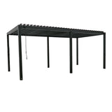 Backyard Discovery Sarasota Steel Louvered Pergola 20 x 10, Outdoor Pergola with Adjustable Roof, Sun and Rain Protection, Easy Installation Pergola Backyard Discovery