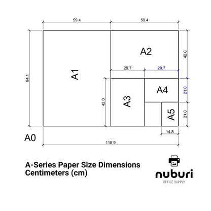 Nuburi - A5 Size Premium Printer Paper - Blank Sheets - No Holes - Smooth Bright White - 80 gsm / 21 lb. (100 Sheets)