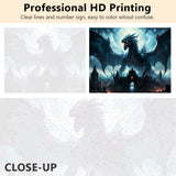 TUMOVO Paint by Number for Adults, Dragon Oil Painting for Adult, Fantasy Wild Animals Adults' Paint-by-Numbers Kits, DIY Painting by Numbers Arts Craft for Home Wall Decor, 16 X20 Inch TUMOVO