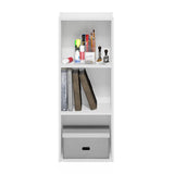Furinno Pasir 3-Tier No Tool Assembly Open Shelf Bookcase, White Furinno