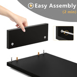 TAVR Dual Monitor Stand Riser Office Desktop Organizer Stand for 2 Monitors, Adjustable Length and Angle 3 Shelf, Extra Long Multifunctional Stand up to 48.2" fit Computer, Laptop, TV, Black TAVR Furniture