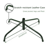 Juegoal 7 ft Pre-Lit Optical Fiber Christmas Artificial Tree, with LED RGB Color Changing Led Lights, Snowflakes and Top Star, Festive Party Holiday Fake Multicolor Xmas Tree with Sturdy Metal Legs Juegoal