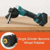 Burnishing Polishing Machine and Attachment for Angle Grinder, Angle Grinder Accessories Polishing Wheel Drawing Machine for Wood Stainless Steel Polishing loonpon