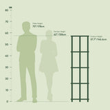 Furinno TURN-N-TUBE Corner Shelf, 5-Tier Corner Bookshelf, Open Storage Shelves, for Organization and Storage, Living Room, Home Office, Garage, Bedroom, Black Furinno