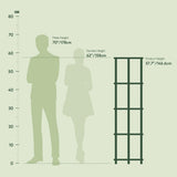 Furinno Turn-N-Tube 5 Tier Corner Display Rack Multipurpose Shelving Unit, 1-Pack, French Oak Grey/Black Furinno