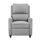 Lexicon Loveland Upholstered Fabric Push Back Recliner in Gray Lexicon