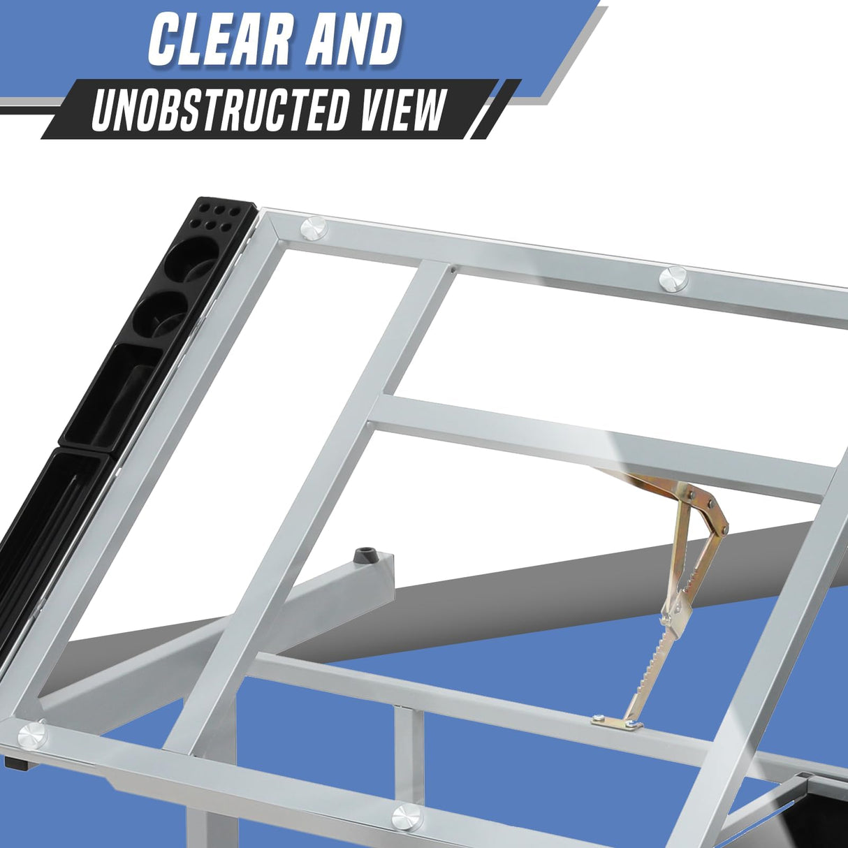 SFIHOME Adjustable Drafting Table & Stool Set, Art Desk with Additional Slide-Out Table Design, Versatile Drawing Table with Storage, for Art, Drafting and Creative Tasks, Natural SFIHOME