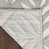 Nourison Home Aloha Indoor/Outdoor Grey 9' x 12' Area Rug, Easy Cleaning, Non Shedding, Bed Room, Living Room, Dining Room, Kitchen (9x12) Nourison
