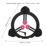 Woodturning Steady Rest Adjustable Wheel Position Round Steel Turning Tools for Wood Lathe Parts Accessories Walfront