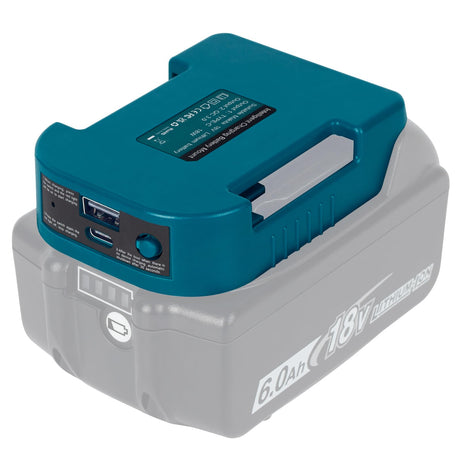 Battery Adapter for 18V/20V Battery Adaptor with USB Charger & Type-C PD Power Source Charger for MAK 20v 18V MAX Lithium Battery（Adapter Only） (MAK) ADPLIFE