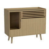 Halitaa Cat Litter Box Enclosure,Mid-Century Modern Hidden Litter Box Furniture with Cat Scratch Pad,Flip-Down Opening Litter Box Cabinet Cat Washroom End Table,Natural Halitaa