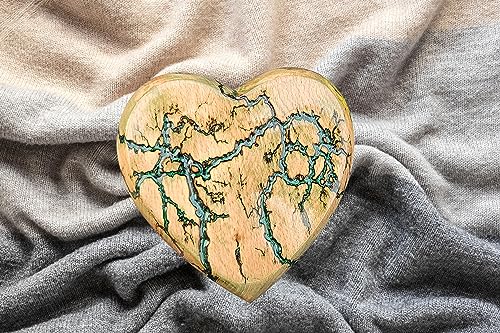 Personalized Engraving Wooden Cremation Urn Heart Shape | Handmade Keepsake for Ashes | Biodegradable Burial Urns for Pet Ashes & Human Ashes | Merit wooden craft